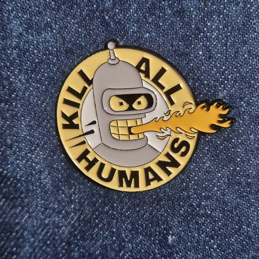 Futurama Inspired Pin Badges