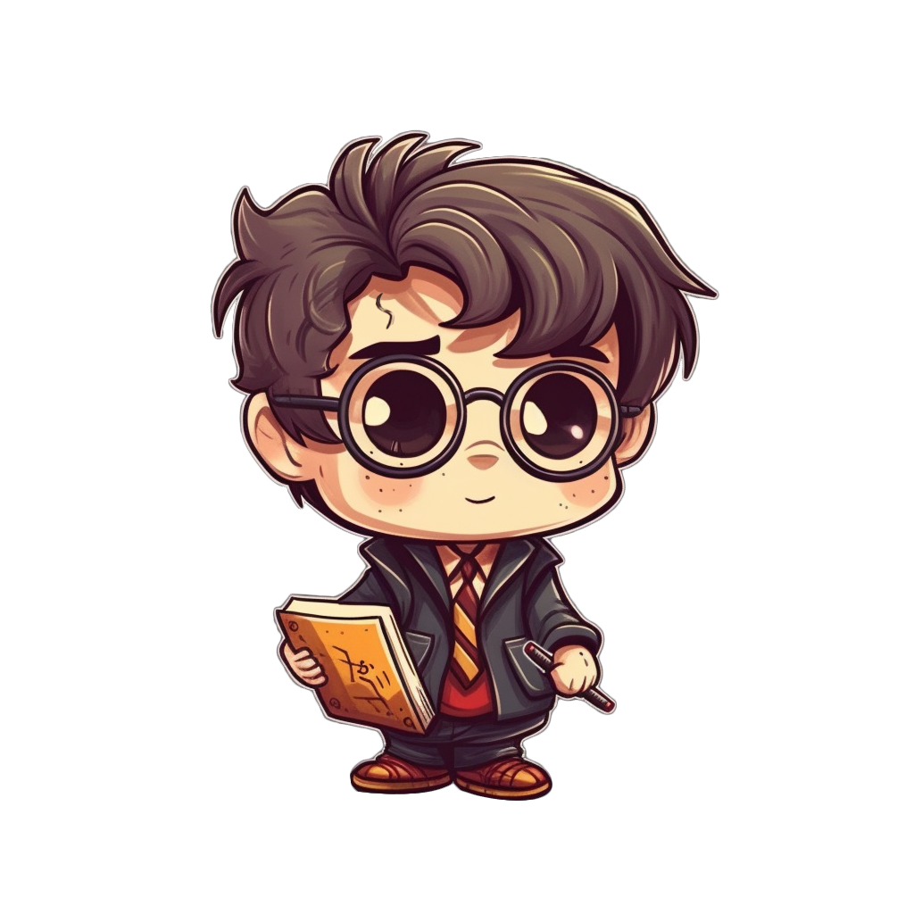 Chibi Harry Potter Inspired Stickers