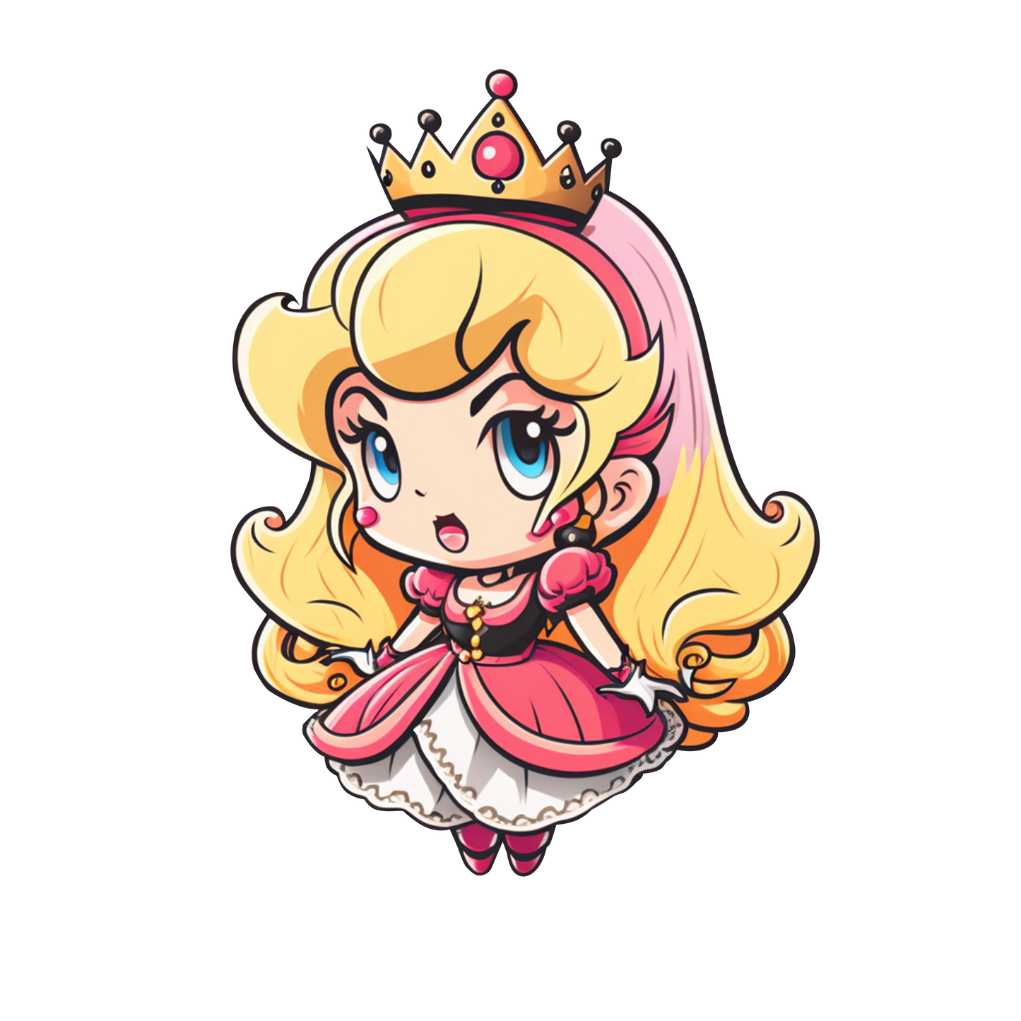Chibi Super Mario Inspired Stickers