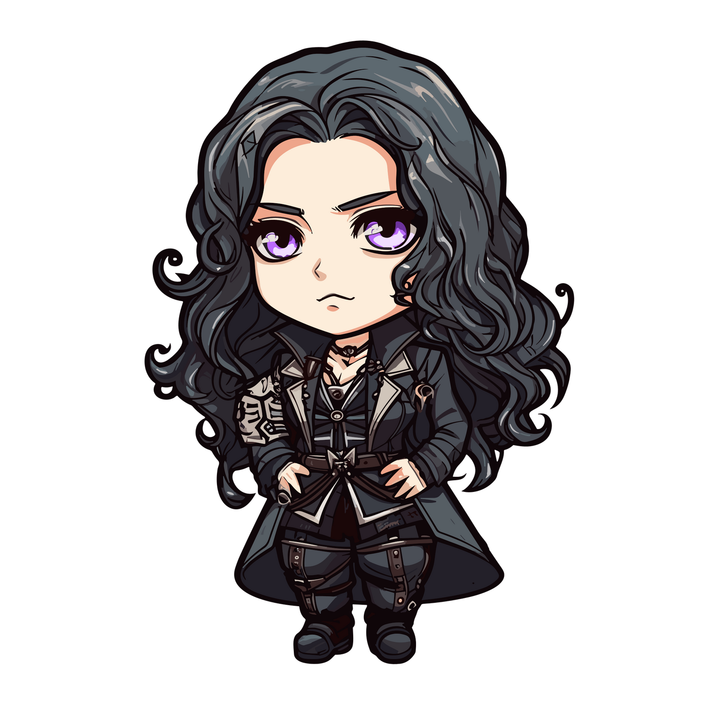 Chibi The Witcher Inspired Stickers