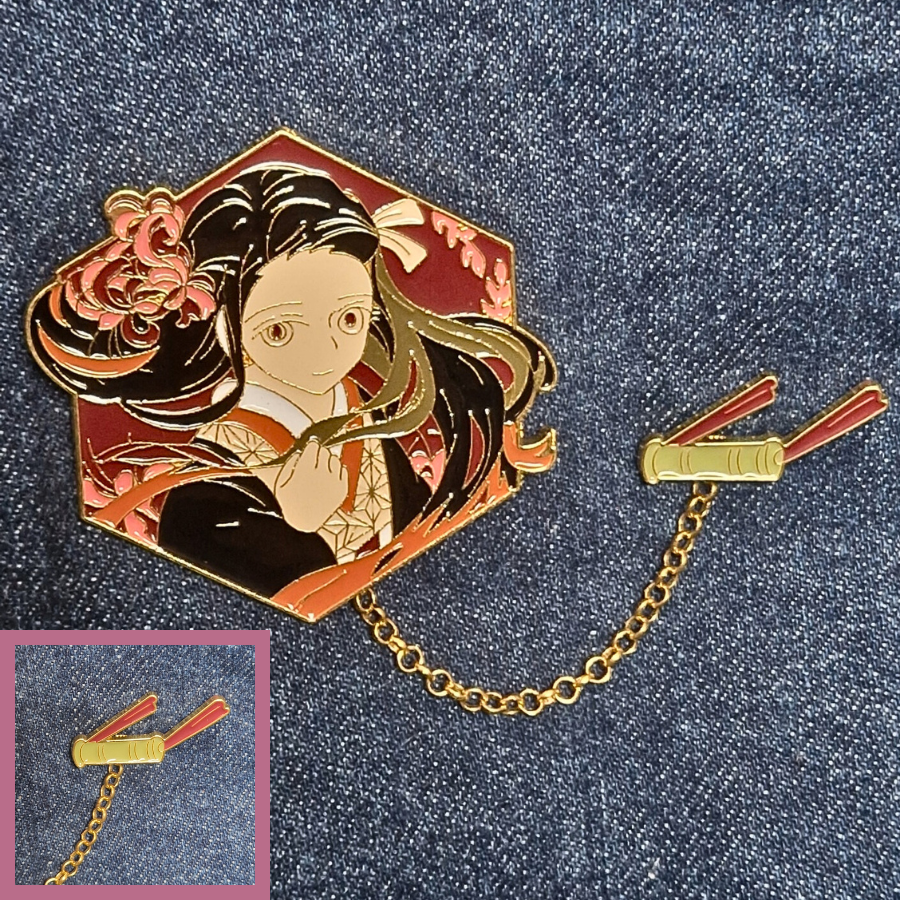 Demon Slayer Inspired Premium Pin Badges
