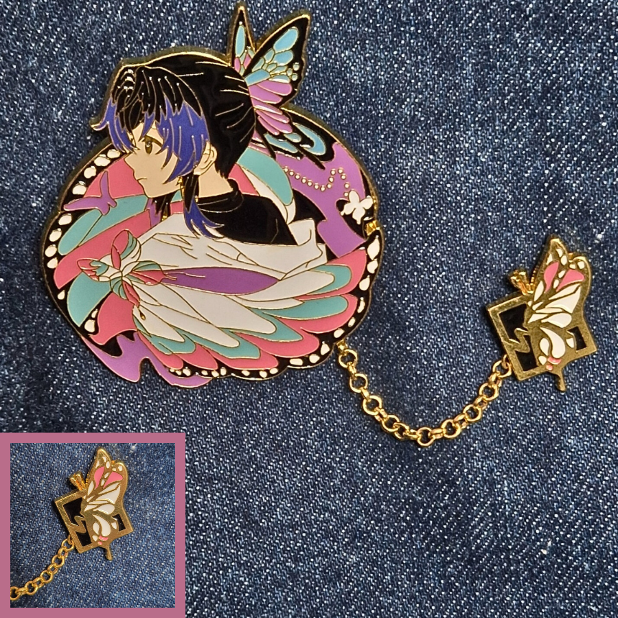 Demon Slayer Inspired Premium Pin Badges