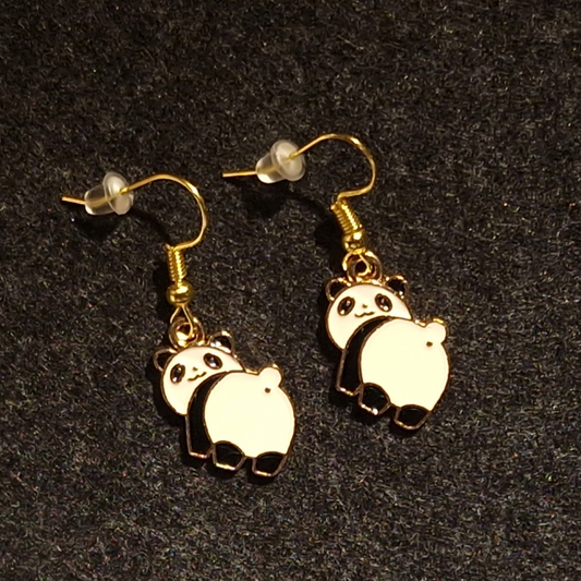 Panda Butt Earrings