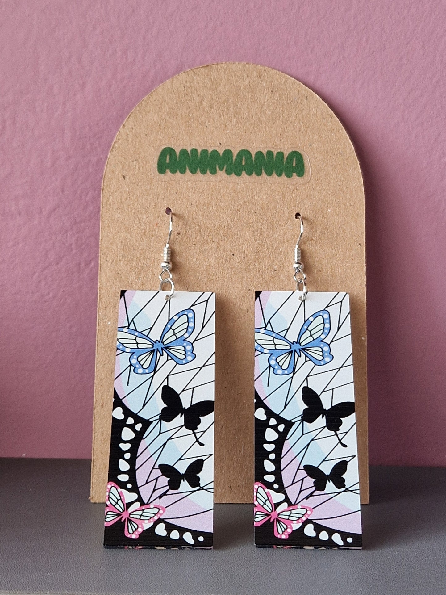 Demon Slayer Inspired Anime Dangle Earrings