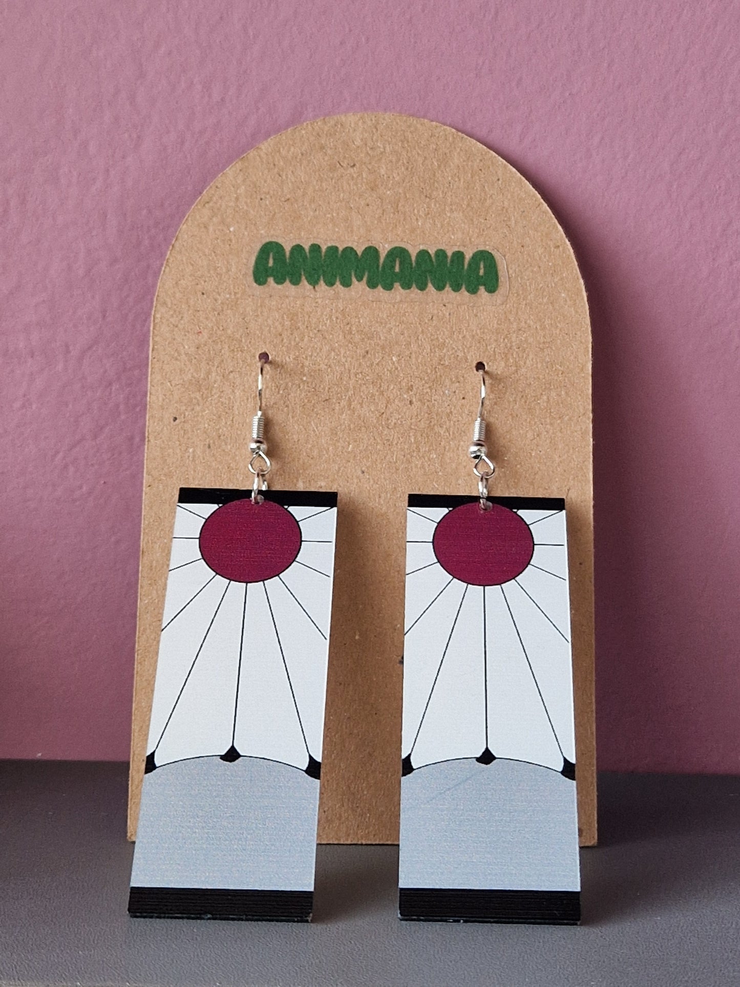 Demon Slayer Inspired Anime Dangle Earrings