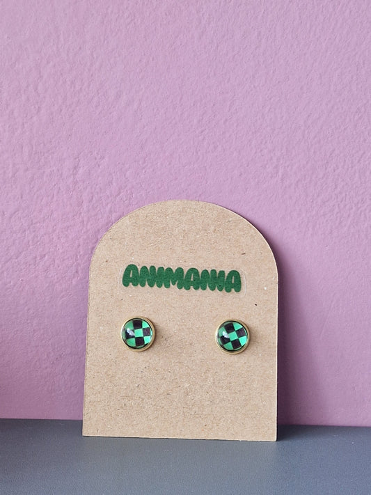 Demon Slayer Inspired Anime Stud Earrings
