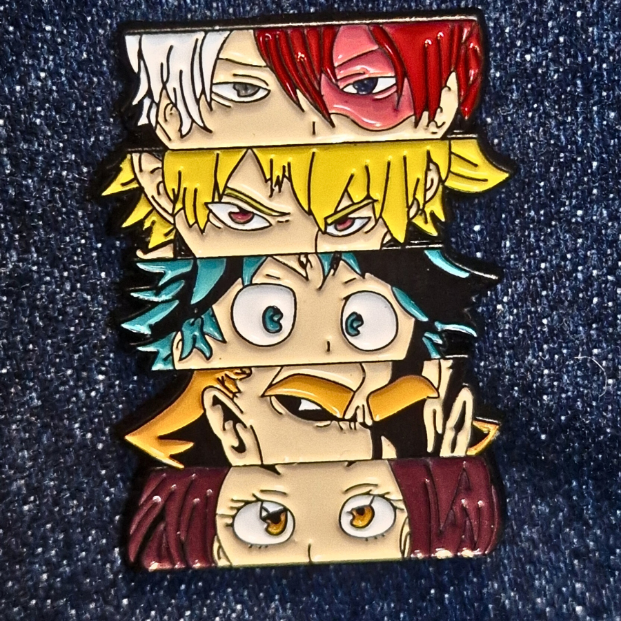 My Hero Academia Inspired Pin Badges