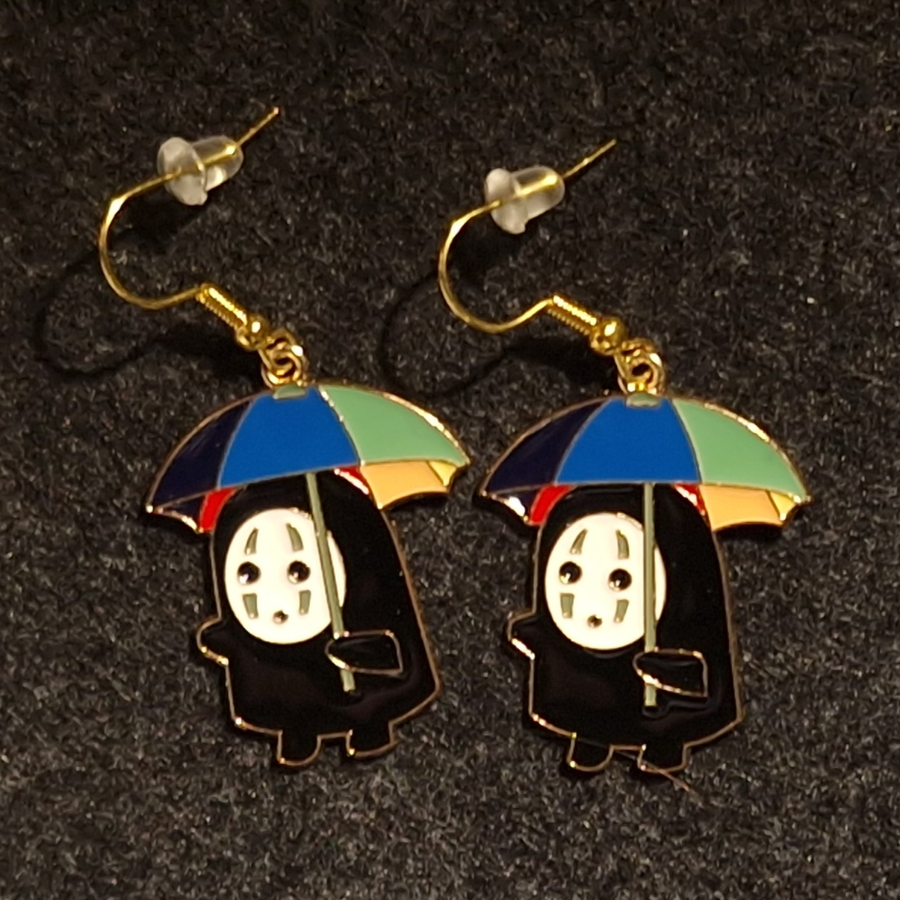 No-Face Umbrella Inspired Earrings