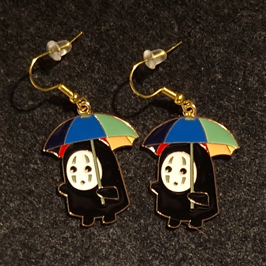 No-Face Umbrella Inspired Earrings