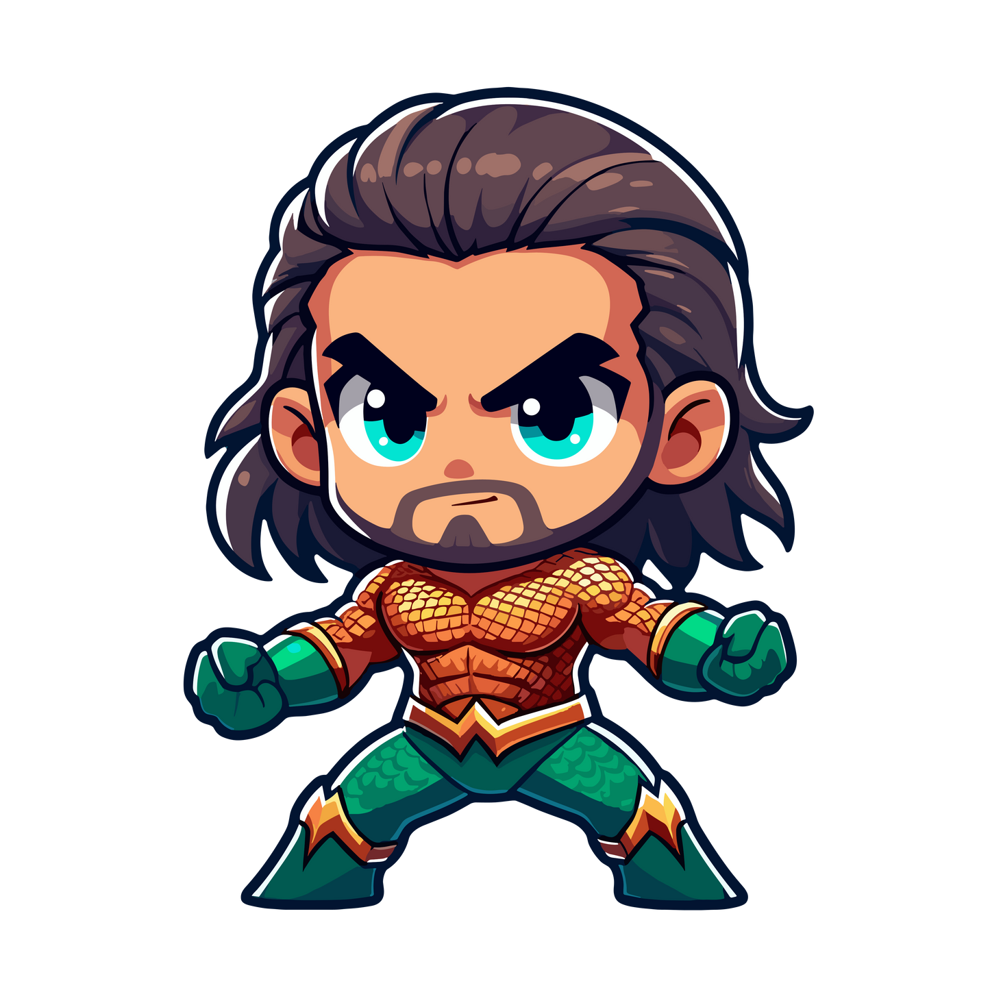 Chibi DC Comics Inspired Stickers