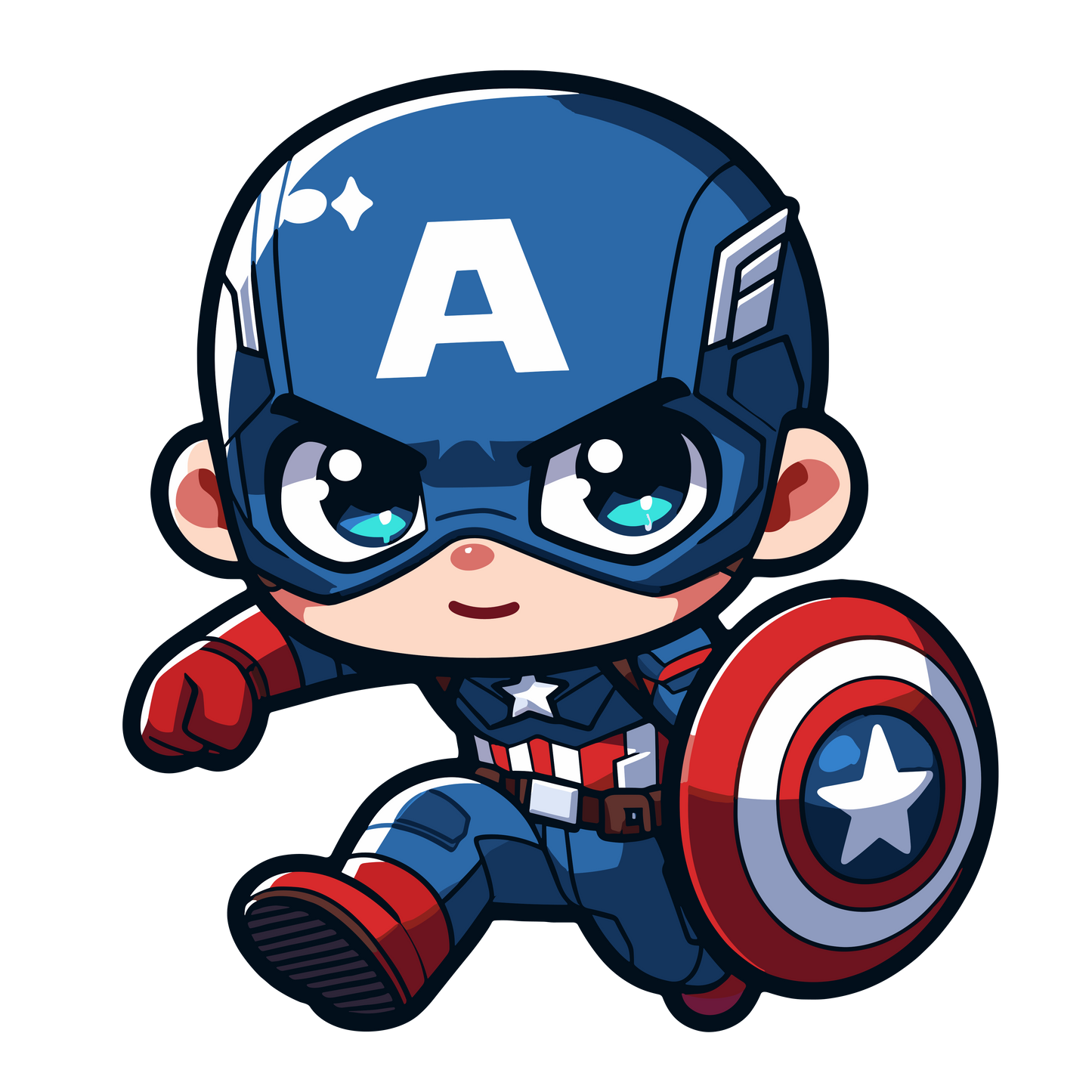 Chibi Marvel Comics Inspired Stickers