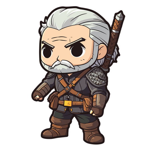 Chibi The Witcher Inspired Stickers
