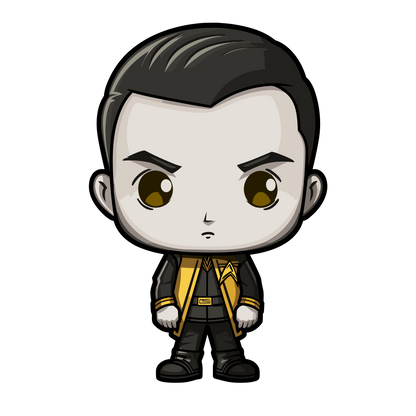 Chibi Star Trek The Next Generation Inspired Stickers