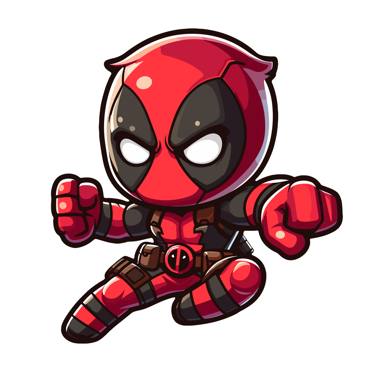 Chibi Marvel Comics Inspired Stickers