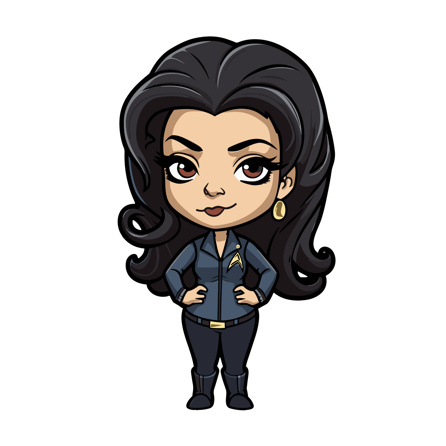Chibi Star Trek The Next Generation Inspired Stickers