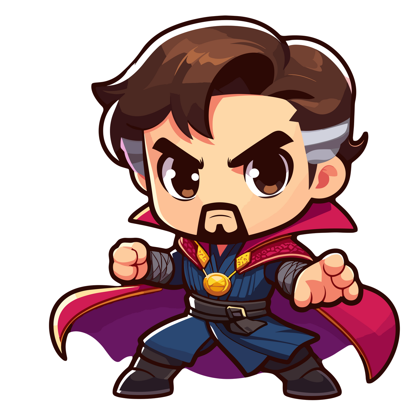 Chibi Marvel Comics Inspired Stickers