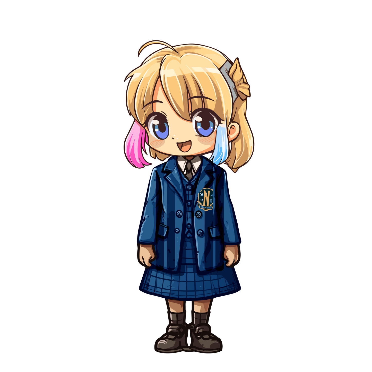 Chibi Wednesday Inspired Stickers