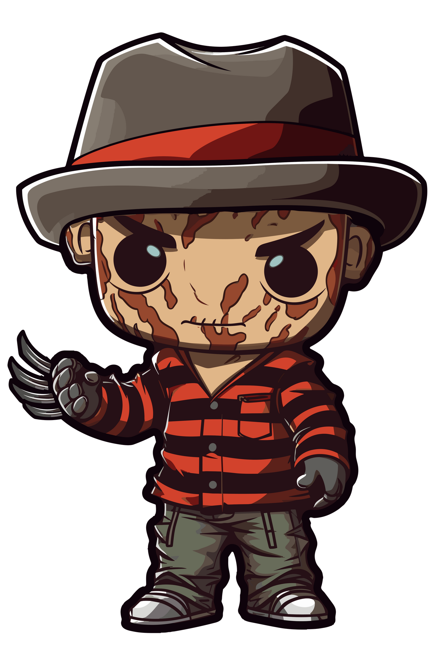 Chibi Horror Movie Killers Inspired Stickers
