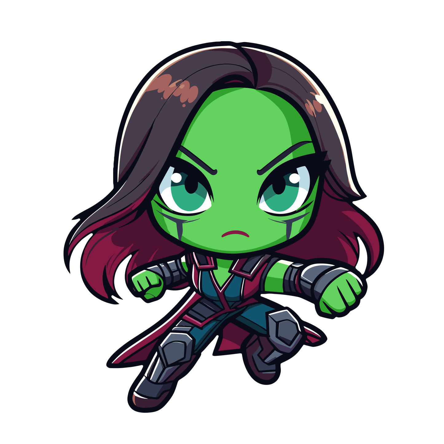 Chibi Marvel Comics Inspired Stickers