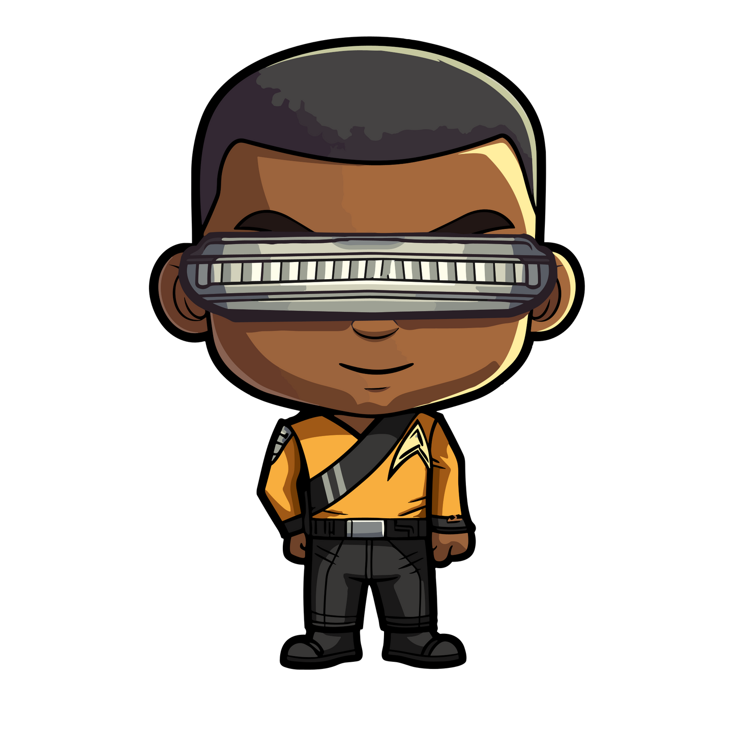 Chibi Star Trek The Next Generation Inspired Stickers