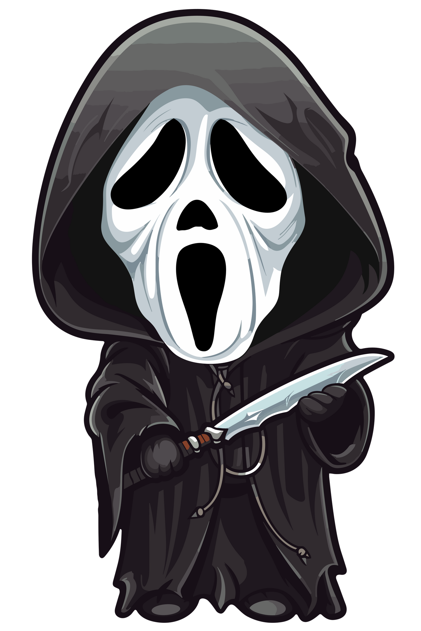 Chibi Horror Movie Killers Inspired Stickers