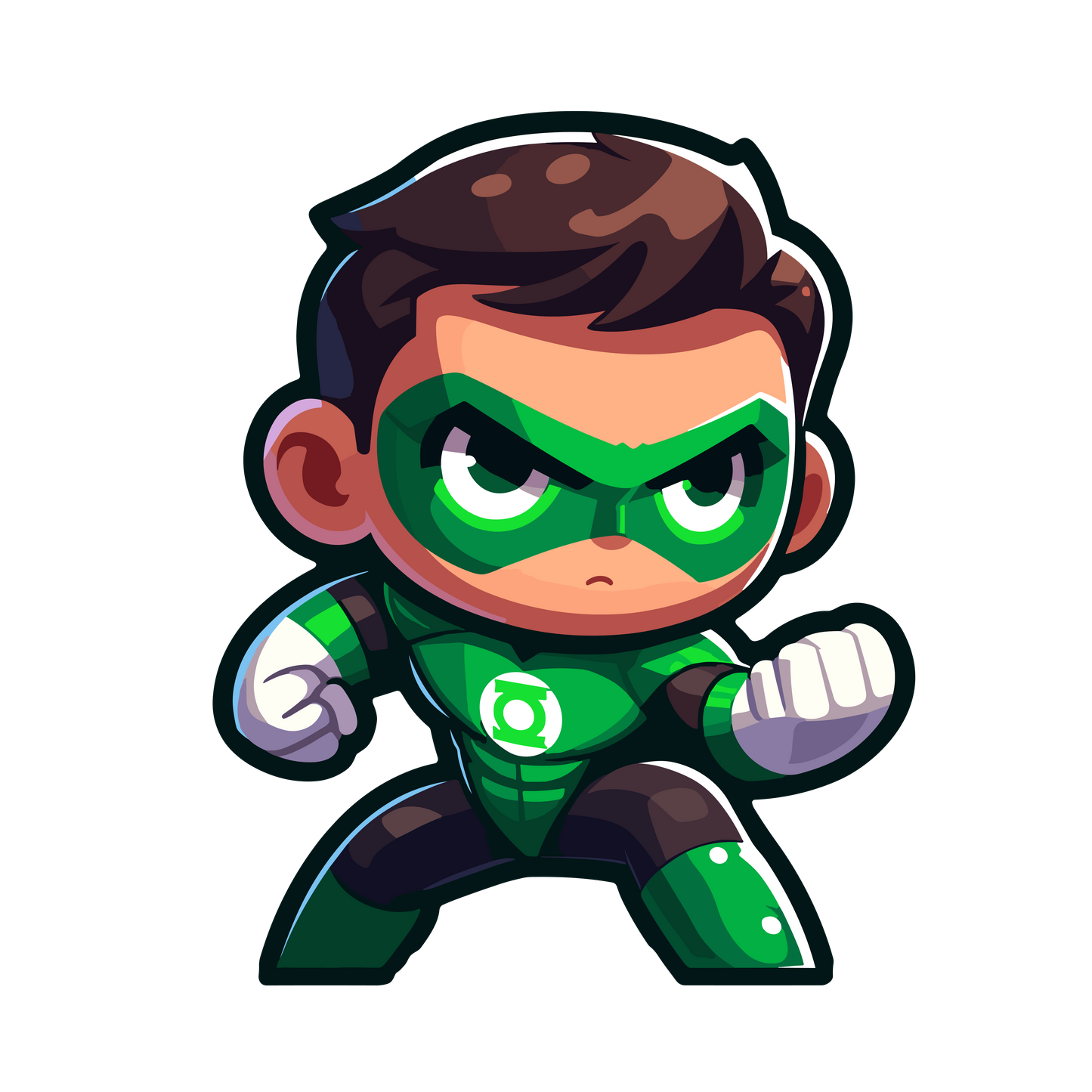 Chibi DC Comics Inspired Stickers