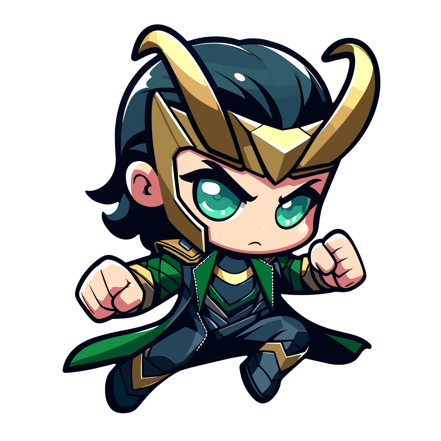 Chibi Marvel Comics Inspired Stickers