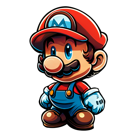 Chibi Super Mario Inspired Stickers