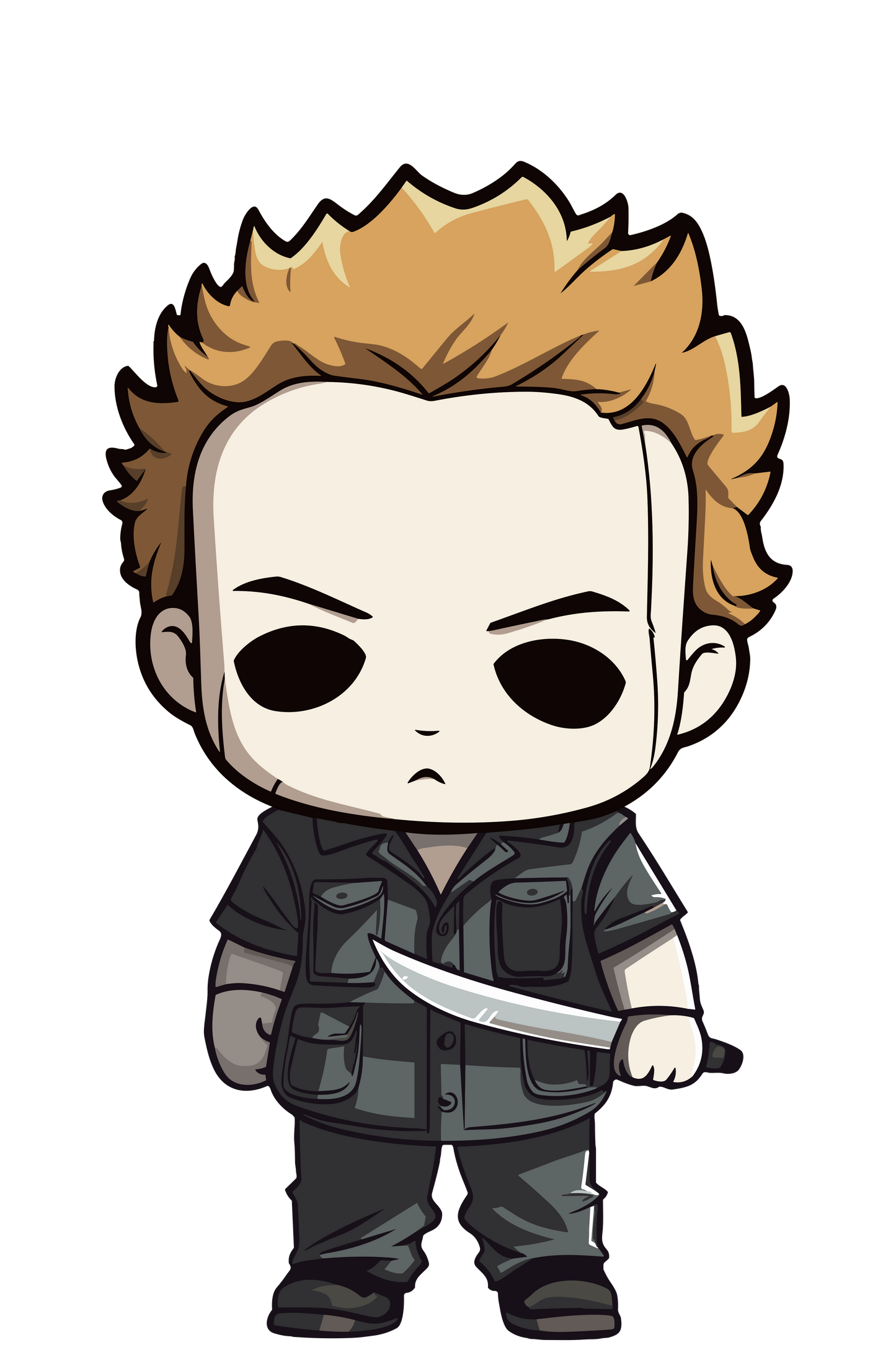 Chibi Horror Movie Killers Inspired Stickers
