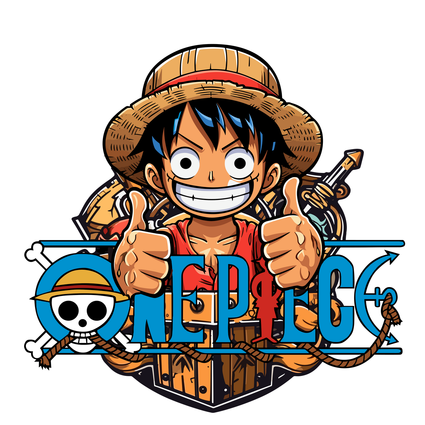 Chibi One Piece Inspired Stickers