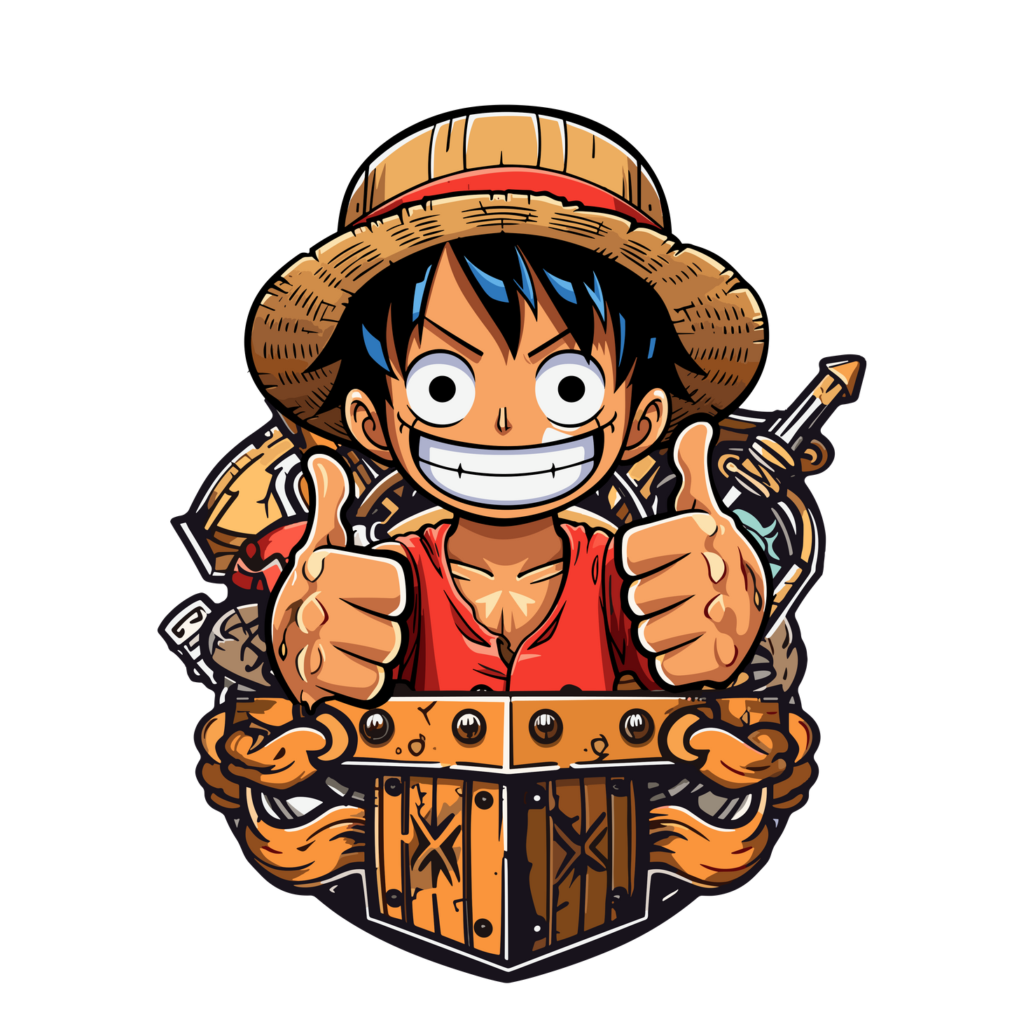 Chibi One Piece Inspired Stickers