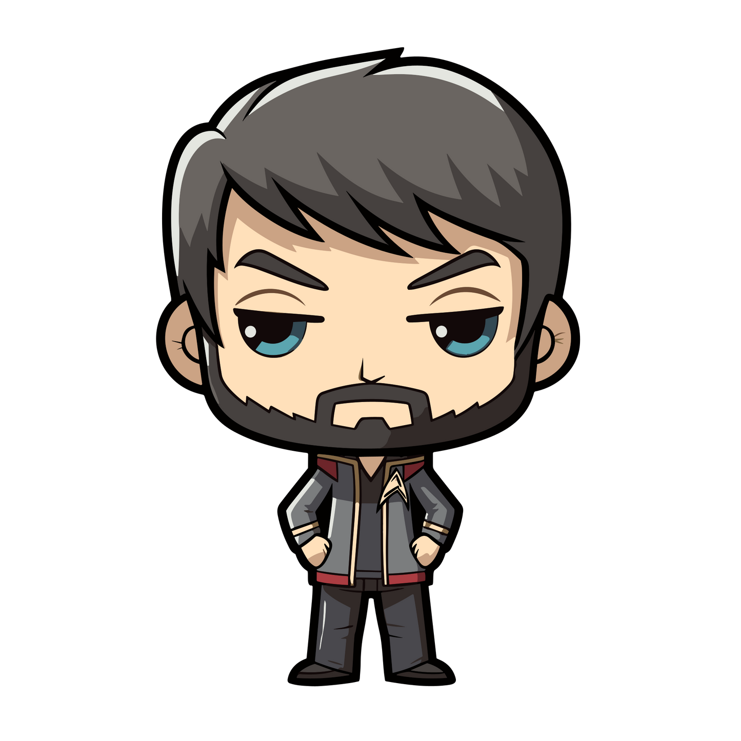 Chibi Star Trek The Next Generation Inspired Stickers