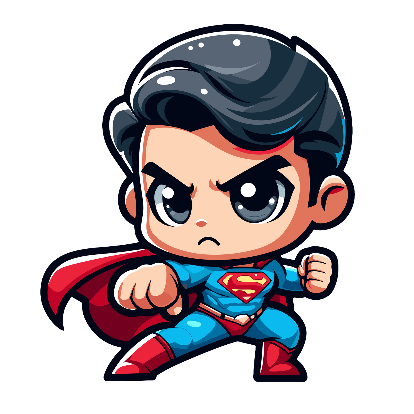 Chibi DC Comics Inspired Stickers