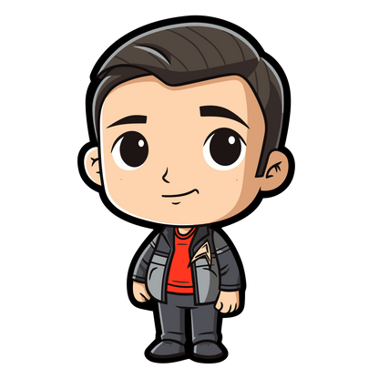 Chibi Star Trek The Next Generation Inspired Stickers