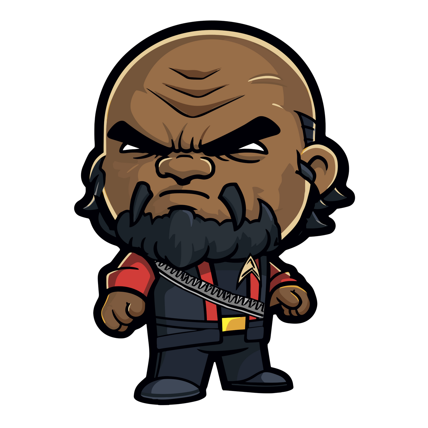 Chibi Star Trek The Next Generation Inspired Stickers